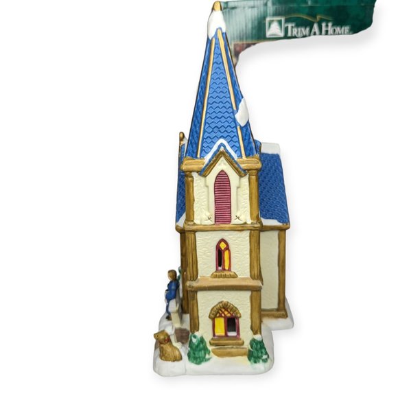 Vintage Trim A Home Ceramic St Paul's Church Christmas Village Building - Picture 4 of 13